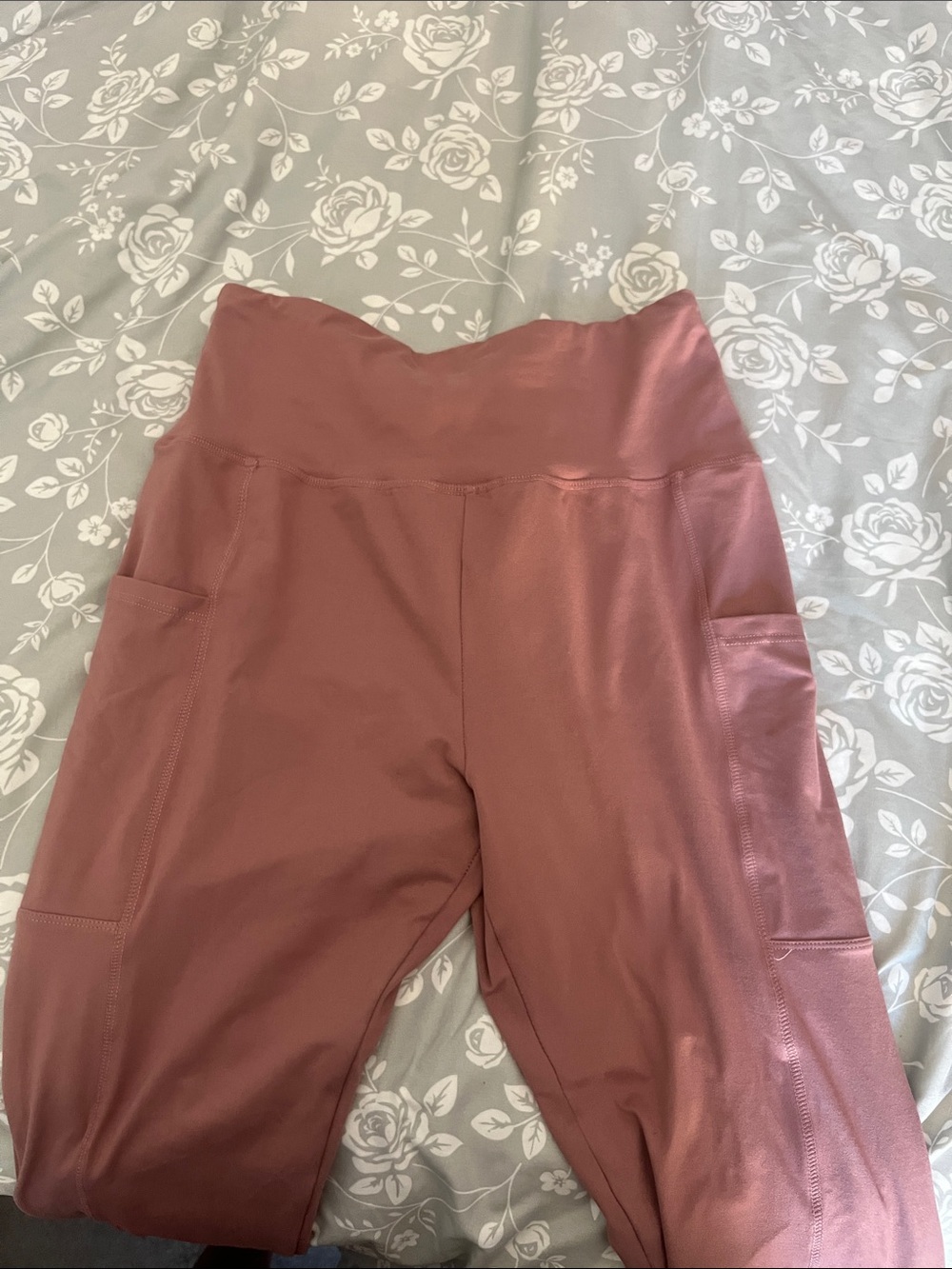 Amazon Mauve Pink High-Waist Pocket Leggings